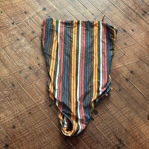 O’Neill tropical coconutgirl striped open back one piece swimsuit